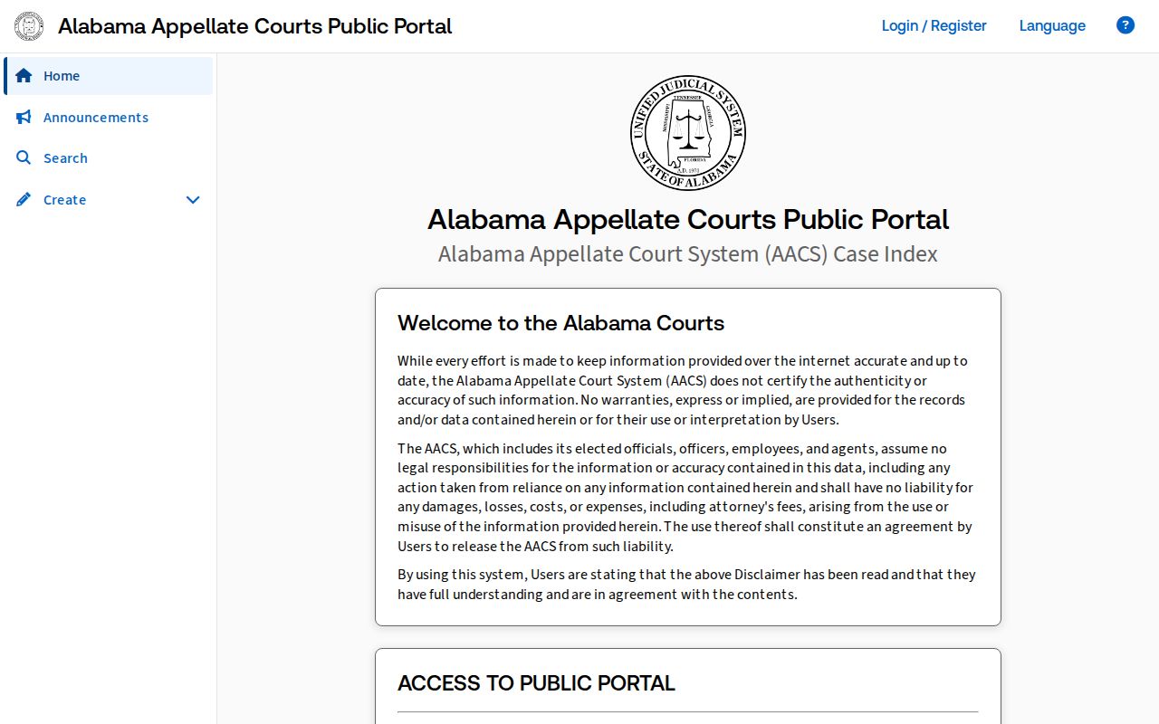 Cherokee County appellate case lookup portal