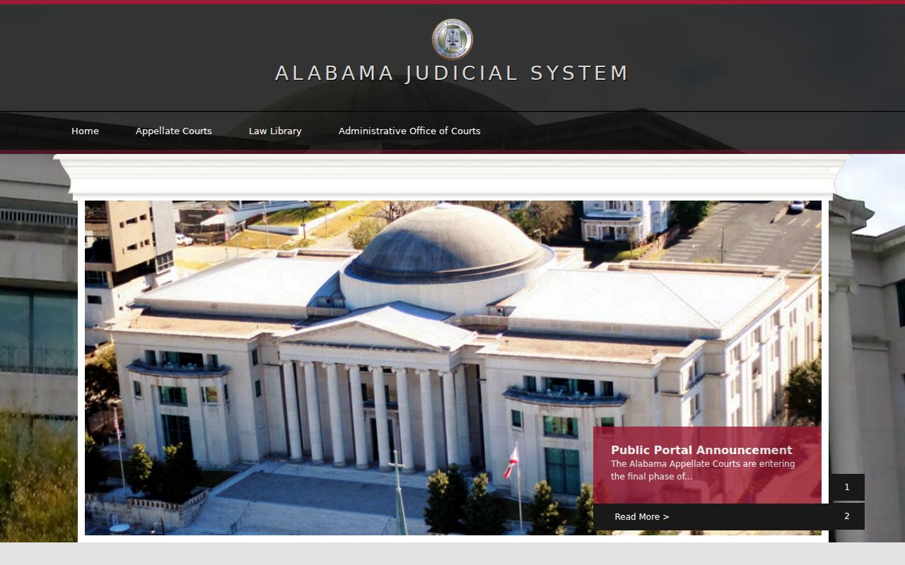 Cherokee County court docket Alabama Judicial System page